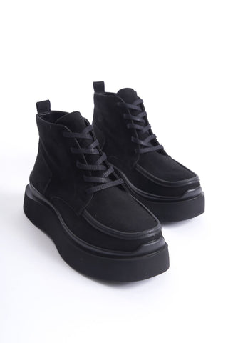 Kadın Bağcıklı Kalın Tabanlı Günlük Bot Floor