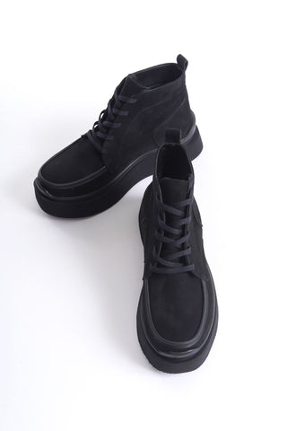 Kadın Bağcıklı Kalın Tabanlı Günlük Bot Floor