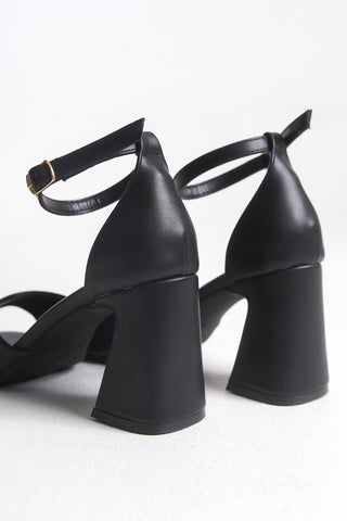 Kadın Kalın topuk Küt Burun Stiletto Günlük Ayakkabı Nadia