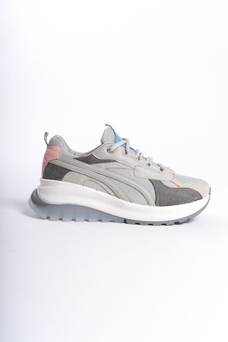 Bari Kadın Yüksek Taban Sneaker Bağcıklı Spor Günlük Ayakkabı