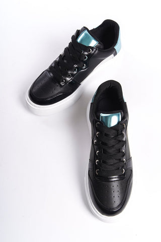 Genova Kadın Sneaker Yüksek Taban Bağcıklı Spor Ayakkabı