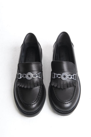Kadın Loafer Makosen Casual Tokalı Günlük Ayakkabı Tery Siyah Cilt
