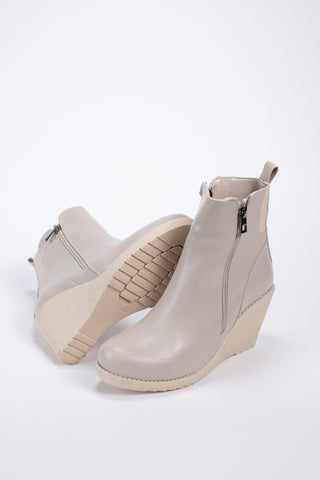 Kadın Dolgu Topuk Fermuarlı Günlük Bot Sandis