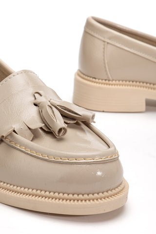 Kadın Loafer Makosen Günlük Ayakkabı Lipa Bej