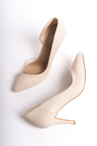 Ella Kadın Asimetrik Yanı Açık Stiletto Sivri Burun Topuklu Günlük Ayakkabı