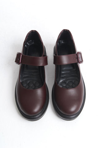 Kadın Loafer Makosen Casuel Tokalı Bantlı Günlük Ayakkabı Marie Bordo C.