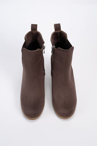 Kadın Dolgu Topuklu Lastikli  Fermuarlı Günlük Bot Florea