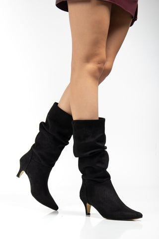 Kadın Sivri Burun Körüklü Günlük Çizme Tores