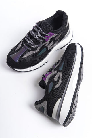Kwan Kadın Yüksek Taban Sneaker Bağcıklı Spor Günlük Ayakkabı