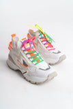 Flexy Kadın Sneaker Yüksek Taban Bağcıklı Spor Ayakakbı