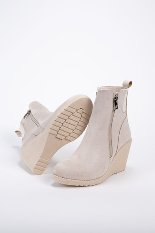 Kadın Dolgu Topuk Fermuarlı Günlük Bot Sandis