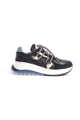 Riva Kadın Yüksek Şeffaf Taban Sneaker Bağcıklı Spor Günlük Ayakkabı