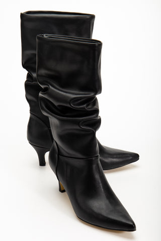 Kadın Sivri Burun Körüklü Günlük Çizme Tores