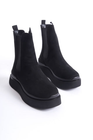 Kadın Kalın Taban Lastikli Günlük Bot Frida