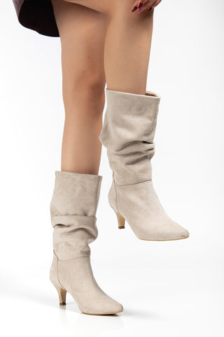 Kadın Sivri Burun Körüklü Günlük Çizme Tores