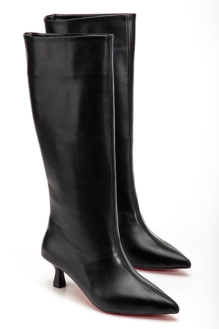 Kadın Sivri Burun İnce Topuk Çizme Diane