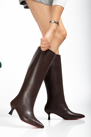 Kadın Sivri Burun İnce Topuk Çizme Diane