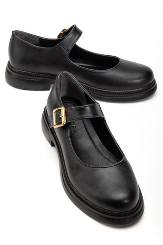 Kadın Loafer Makosen Casuel Tokalı Bantlı Günlük Ayakkabı Mori