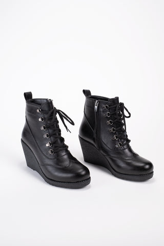 Kadın Dolgu Taban Fermuarlı Günlük Bot Matei