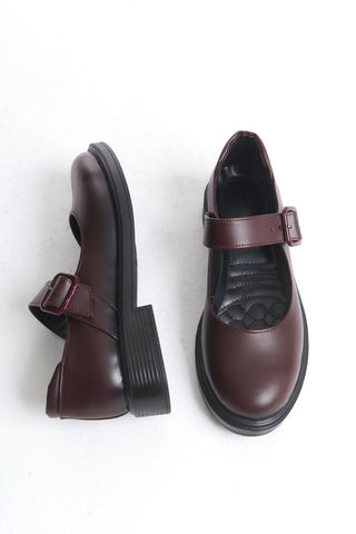 Kadın Loafer Makosen Casuel Tokalı Bantlı Günlük Ayakkabı Marie Bordo C.