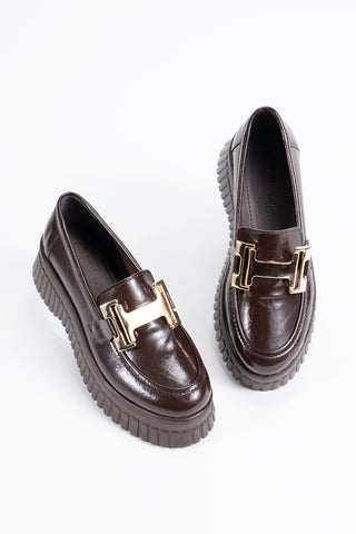 Kadın Günlük Ayakkabı Loafer Makosen Toka Detaylı Rahat Düz Topuk Marian