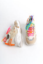 Görseli Galeri görüntüleyiciye yükleyin, Kadın Sneaker Yüksek Taban Bağcıklı Spor Ayakakbı Flexy Bej
