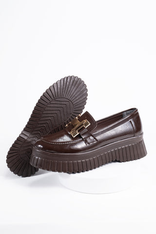 Kadın Günlük Ayakkabı Loafer Makosen Toka Detaylı Rahat Düz Topuk Marian