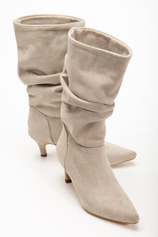 Kadın Sivri Burun Körüklü Günlük Çizme Tores