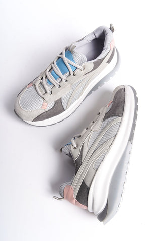 Bari Kadın Yüksek Taban Sneaker Bağcıklı Spor Günlük Ayakkabı