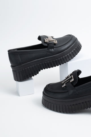 Kadın Günlük Ayakkabı Loafer Makosen Toka Detaylı Rahat Düz Topuk Marian