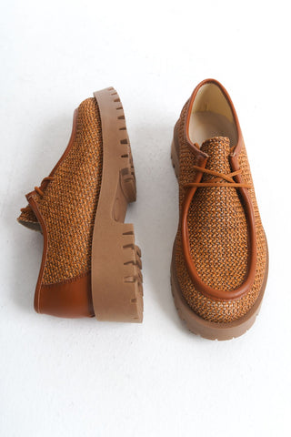 Kadın Loafer Makosen Casuel Bağcıklı Günlük Ayakkabı Petra Taba