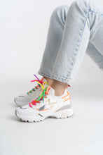 Görseli Galeri görüntüleyiciye yükleyin, Flexy Kadın Sneaker Yüksek Taban Bağcıklı Spor Ayakakbı
