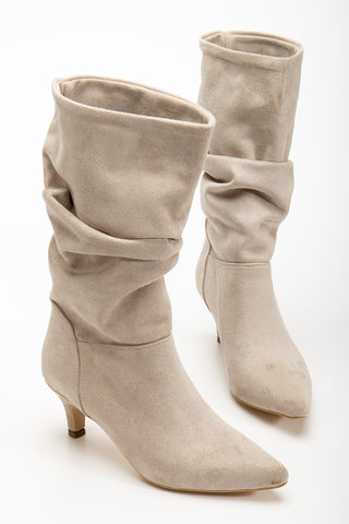 Kadın Sivri Burun Körüklü Günlük Çizme Tores