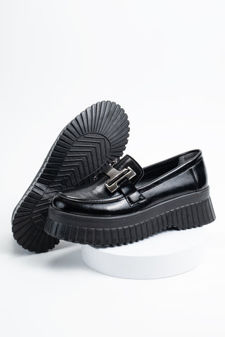 Kadın Günlük Ayakkabı Loafer Makosen Toka Detaylı Rahat Düz Topuk Marian