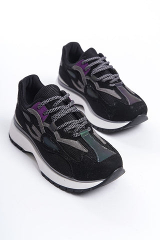 Kwan Kadın Yüksek Taban Sneaker Bağcıklı Spor Günlük Ayakkabı