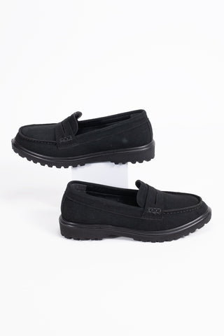 Kadın Loafer Günlük Klasik Ayakkabı Casual Makosen Berly Siyah