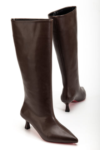 Kadın Sivri Burun İnce Topuk Çizme Diane