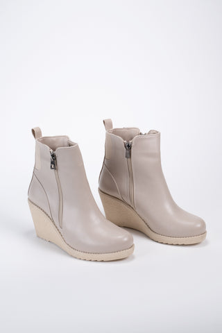 Kadın Dolgu Topuk Fermuarlı Günlük Bot Sandis