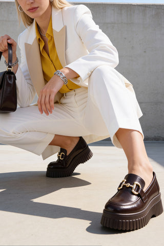 Kadın Loafer Makosen Casual Toka Detaylı Günlük Ayakkabı Sima