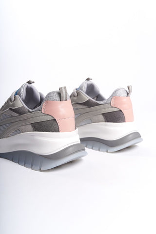 Bari Kadın Yüksek Taban Sneaker Bağcıklı Spor Günlük Ayakkabı