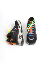 Görseli Galeri görüntüleyiciye yükleyin, Kadın Sneaker Yüksek Taban Bağcıklı Spor Ayakakbı Flexy Siyah
