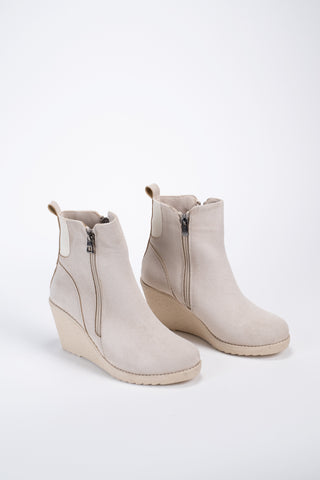 Kadın Dolgu Topuk Fermuarlı Günlük Bot Sandis