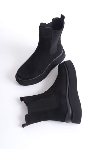 Kadın Kalın Taban Lastikli Günlük Bot Frida