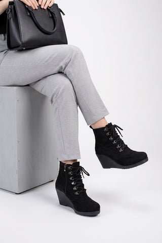 Kadın Dolgu Taban Fermuarlı Günlük Bot Matei