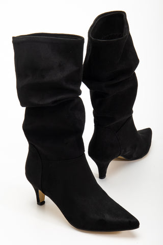 Kadın Sivri Burun Körüklü Günlük Çizme Tores