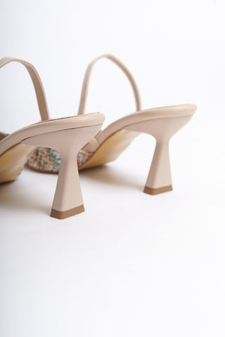 Femme Kadın Sivri Burun Topuklu Arkası Açık Günlük Stiletto Ayakkabı