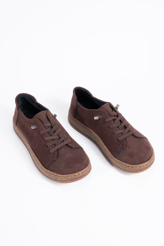 Kadın Loafer Günlük Comfort Ayakkabı Casual Makosen Naomi Kahve Süet