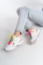 Görseli Galeri görüntüleyiciye yükleyin, Flexy Kadın Sneaker Yüksek Taban Bağcıklı Spor Ayakakbı
