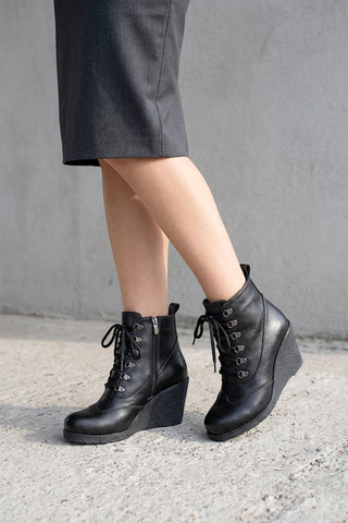 Kadın Dolgu Taban Fermuarlı Günlük Bot Matei