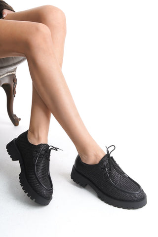 Kadın Loafer Makosen Casuel Bağcıklı Günlük Ayakkabı Petra